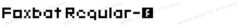 Foxbat Regular字体转换